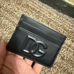 Dolce & Gabbana Black Leather Card Holder